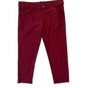 Yelete size xxxl cranberry capri leggings